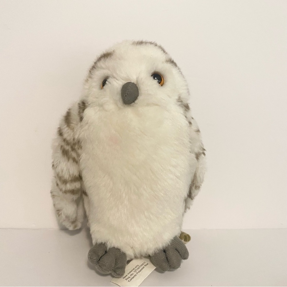 WWF Spotted Owl Plush Realistic Stuffed Animal Barn Snow Von Bon Toys Woodland